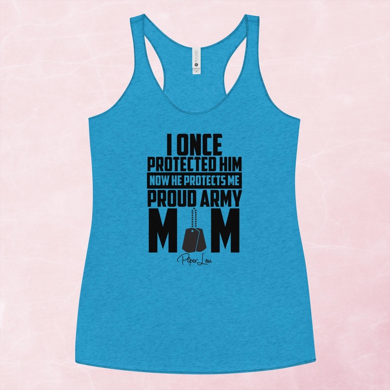 I Once Protected Him Proud Army Mom Graphic Tank Top