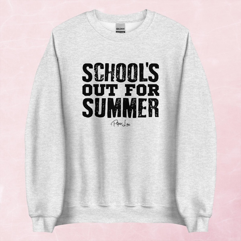 School’s Out For Summer Graphic Crewneck Sweatshirt