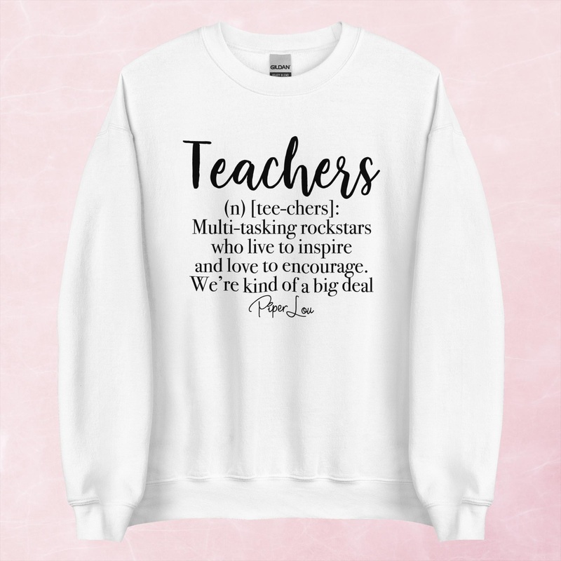 Teachers Are Kind Of A Big Deal Graphic Crewneck Sweatshirt