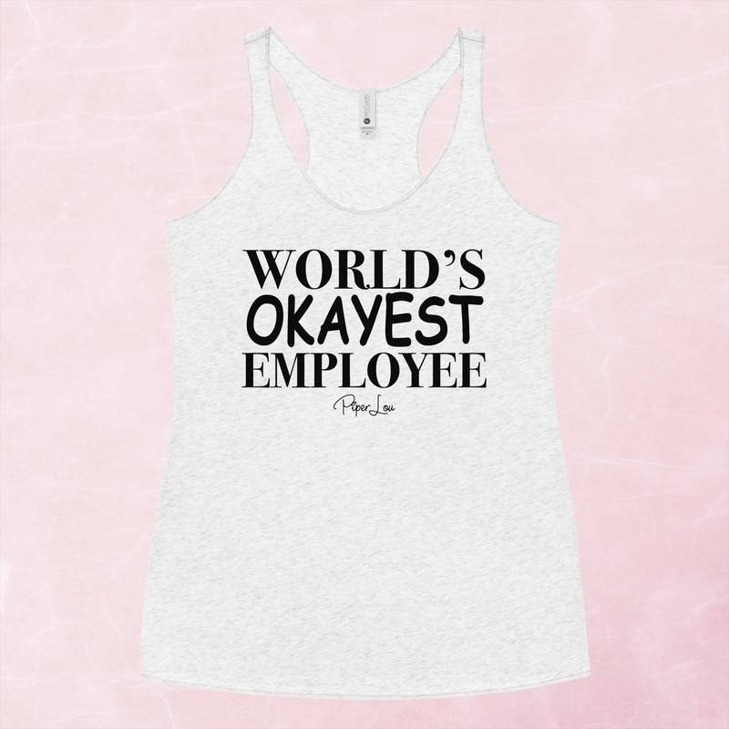 World’s Okayest Employee Graphic Tank Top