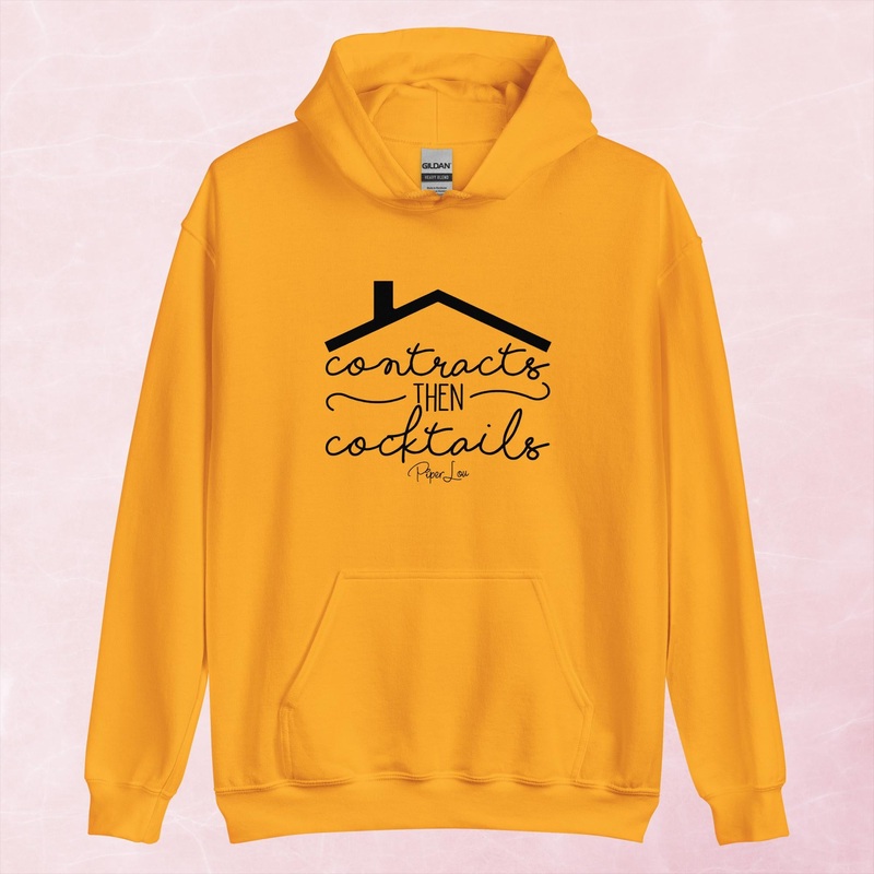 Contracts Then Cocktails Graphic Hoodie