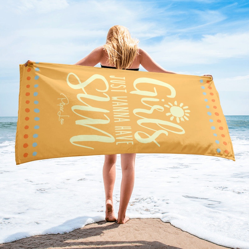 Girls Just Wanna Have Sun Premium Beach Towel
