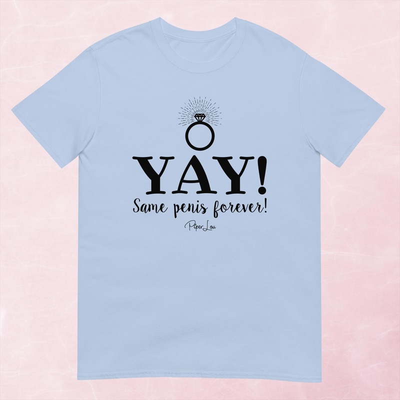 Yay Graphic Tee|Heather Red|Tropical Blue|Sand|Light Blue|Sport Grey|Cornsilk|White|S|M|L|XL|2XL|3XL