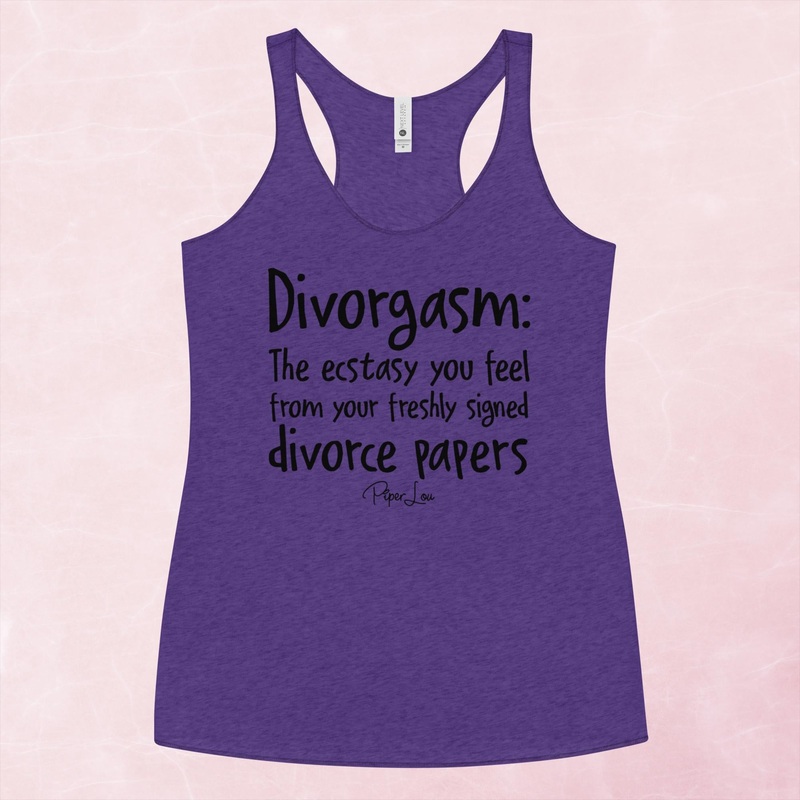 Divorgasm Graphic Tank Top|Purple Rush|Vintage Red|Vintage Turquoise|Heather White|XS|S|M|L|XL