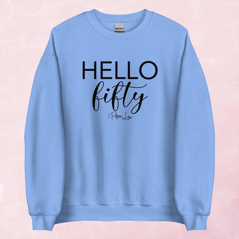 Hello Fifty Graphic Crewneck Sweatshirt
