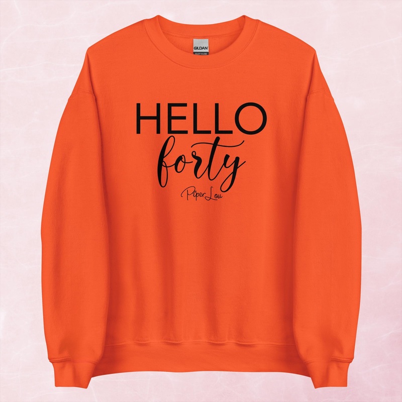 Hello Forty Graphic Crewneck Sweatshirt