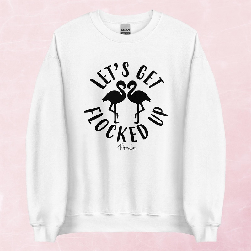 Let’s Get Flocked Graphic Crewneck Sweatshirt