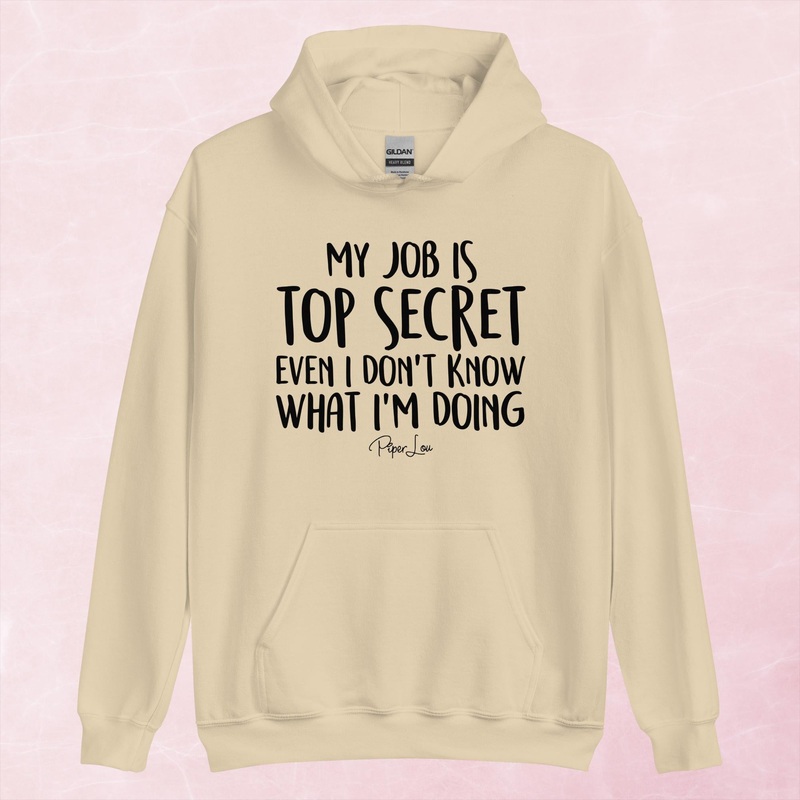 My Job Is Top Secret Graphic Hoodie