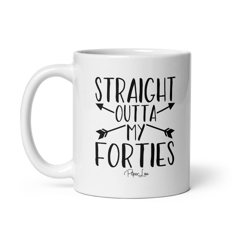 Straight Outta My Forties Arrows Ceramic Coffee Mug