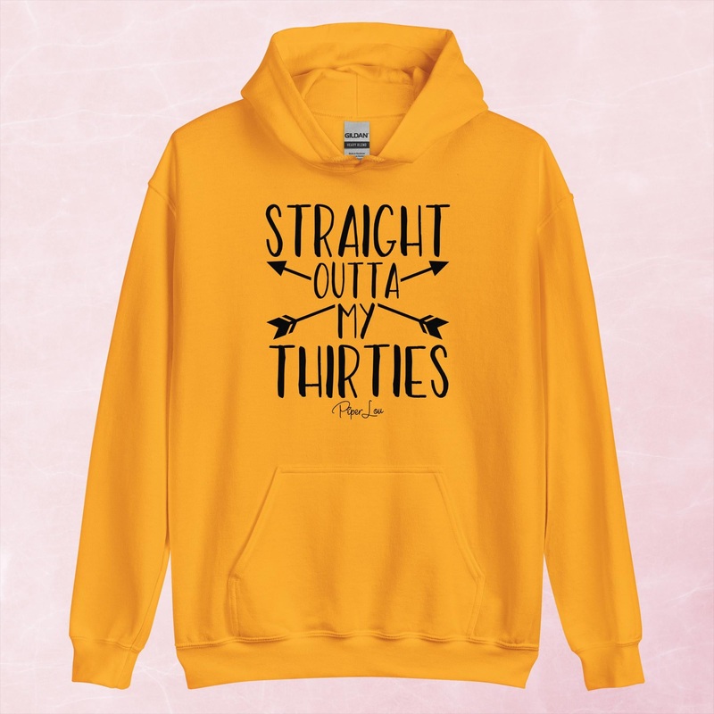 Straight Outta My Thirties Arrows Graphic Hoodie