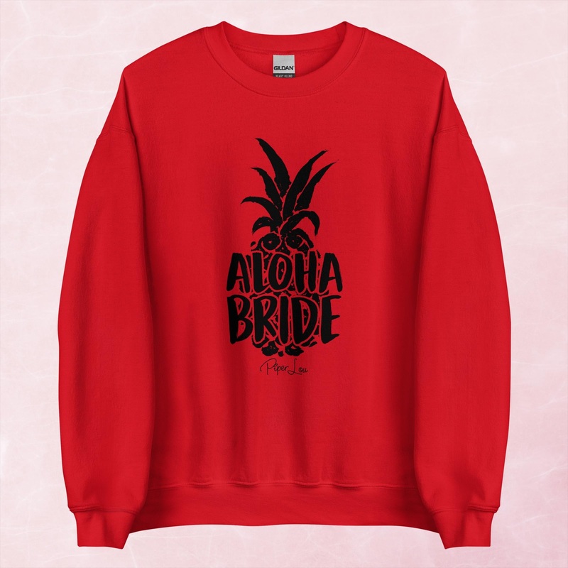 Aloha Bride Graphic Crewneck Sweatshirt