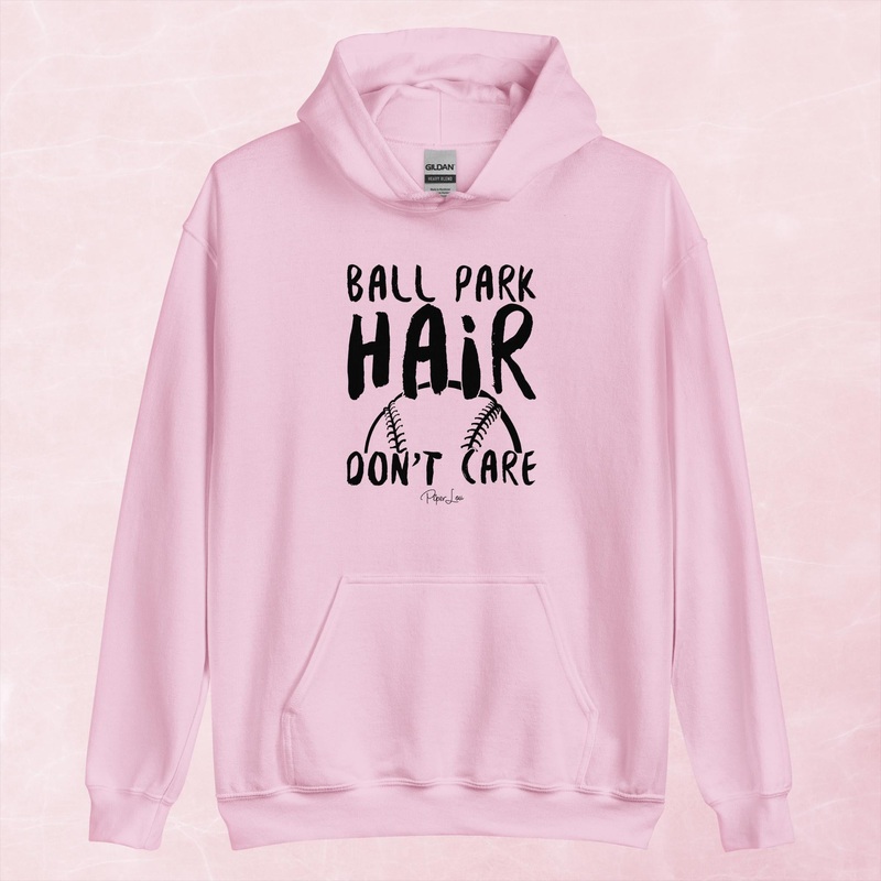 Ballpark Hair Don’t Care Graphic Hoodie