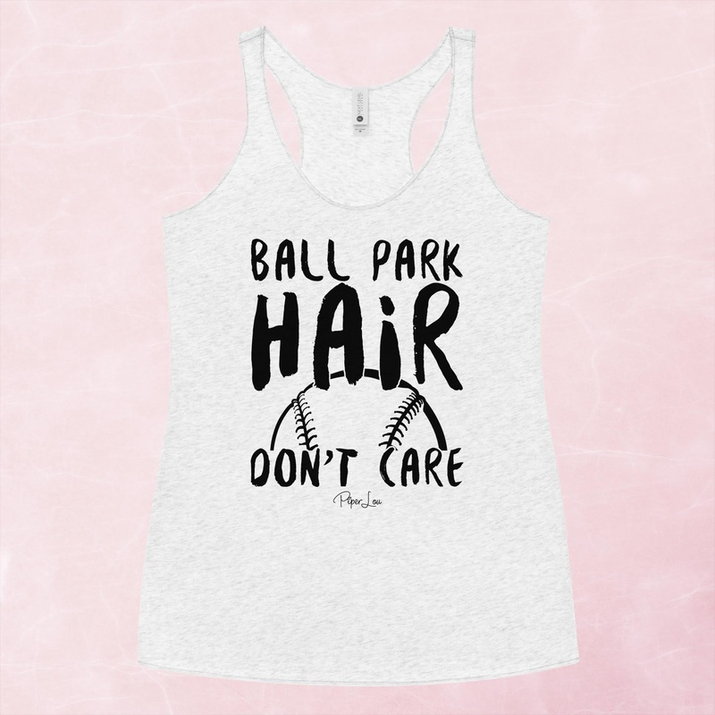 Ballpark Hair Don’t Care Graphic Tank Top