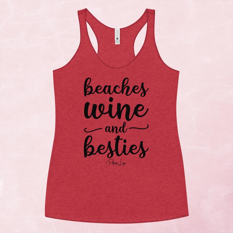 Beaches Wine & Besties Graphic Tank Top