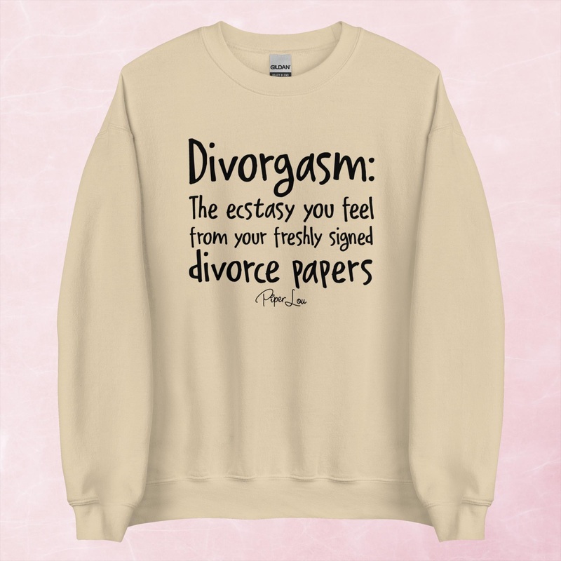 Divorgasm Graphic Crewneck Sweatshirt