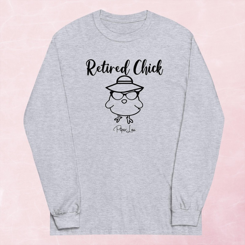 Retired Chick Graphic Long Sleeve Tee