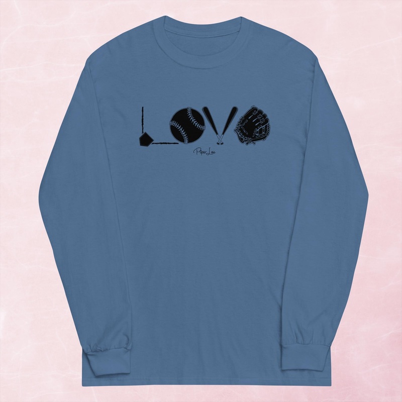 Baseball Love Graphic Long Sleeve Tee