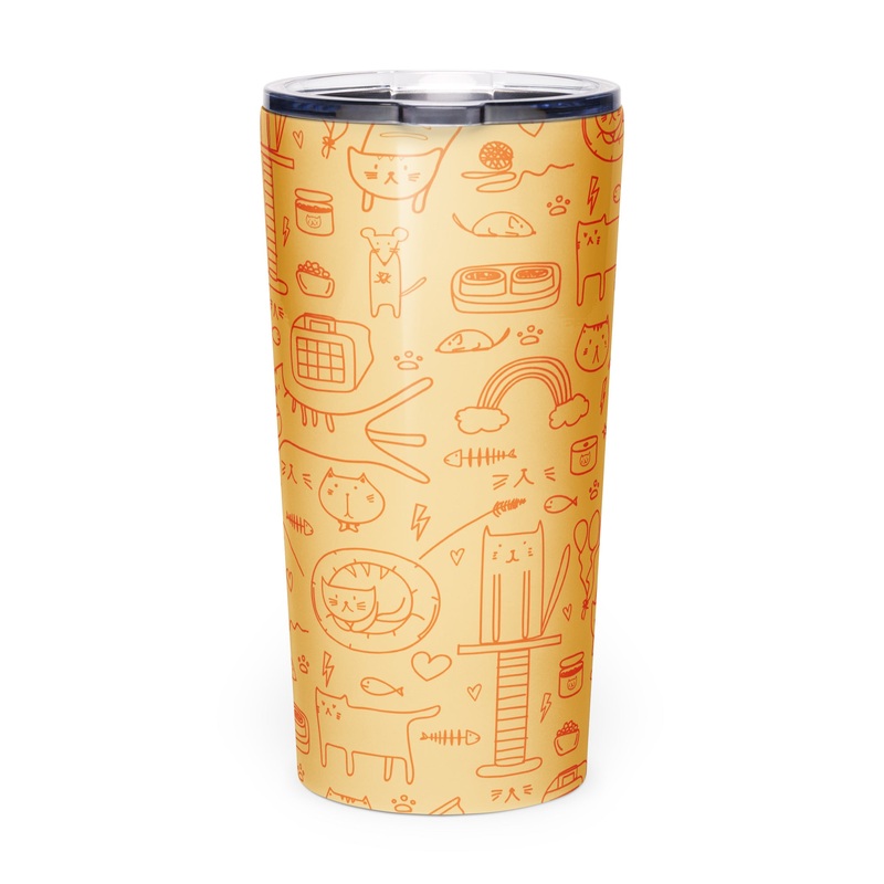 Cat Scratch Tapered 20oz Tumbler