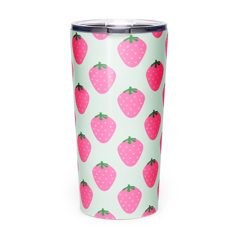 Strawberry Summer Tapered 20oz Tumbler