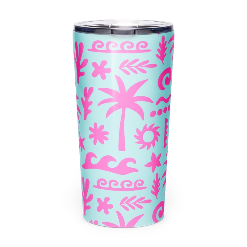 Tropic Trees Tapered 20oz Tumbler