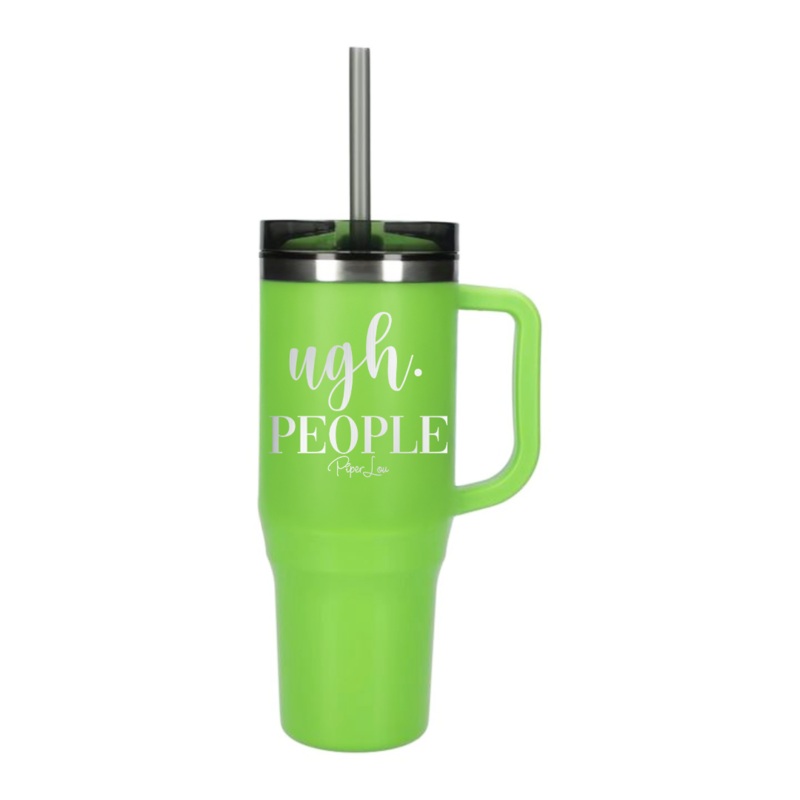 Ugh People Laser Etched 40oz Tumbler + Straw