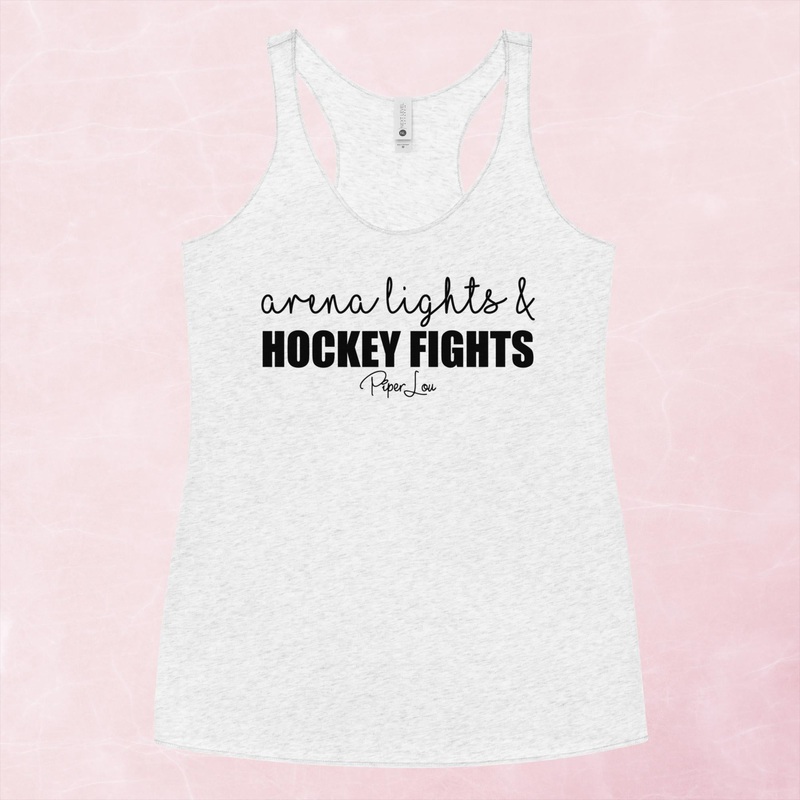 Arena Lights And Hockey Fights Graphic Tank Top