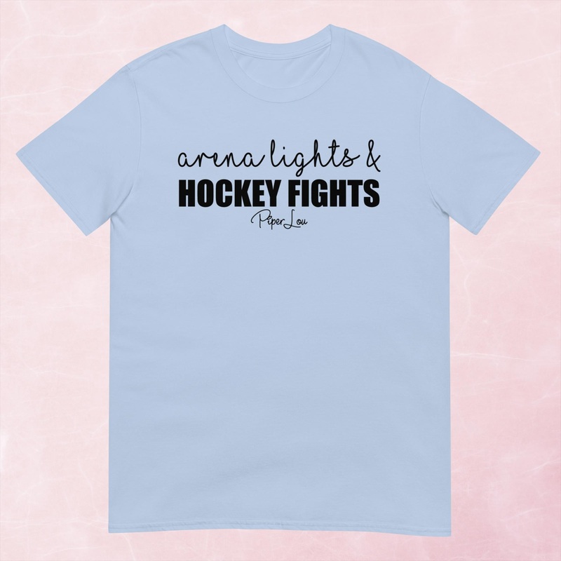 Arena Lights And Hockey Fights Graphic Tee