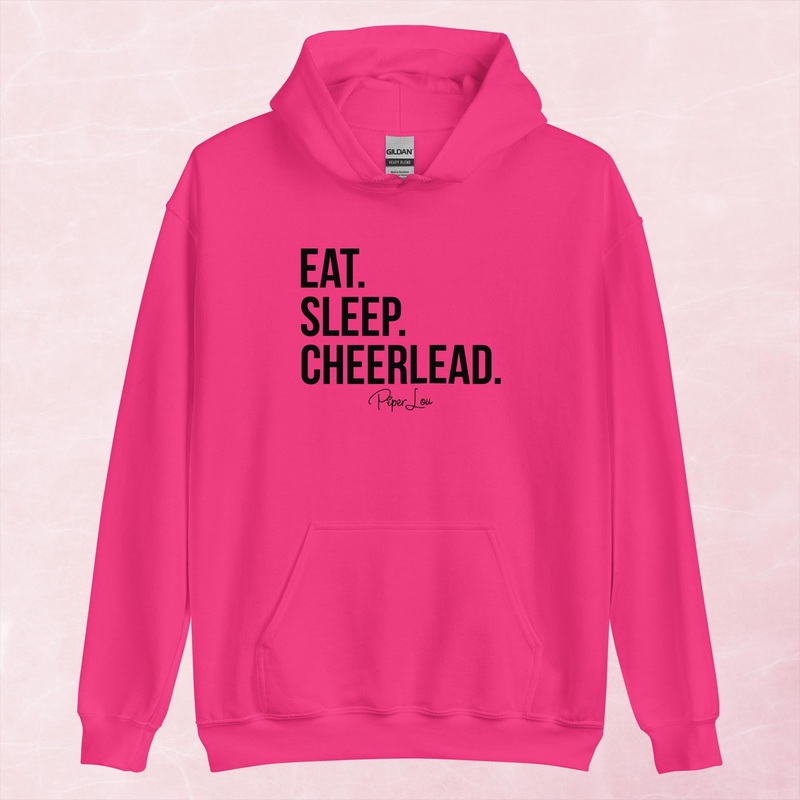 Eat Sleep Cheerleader Graphic Hoodie