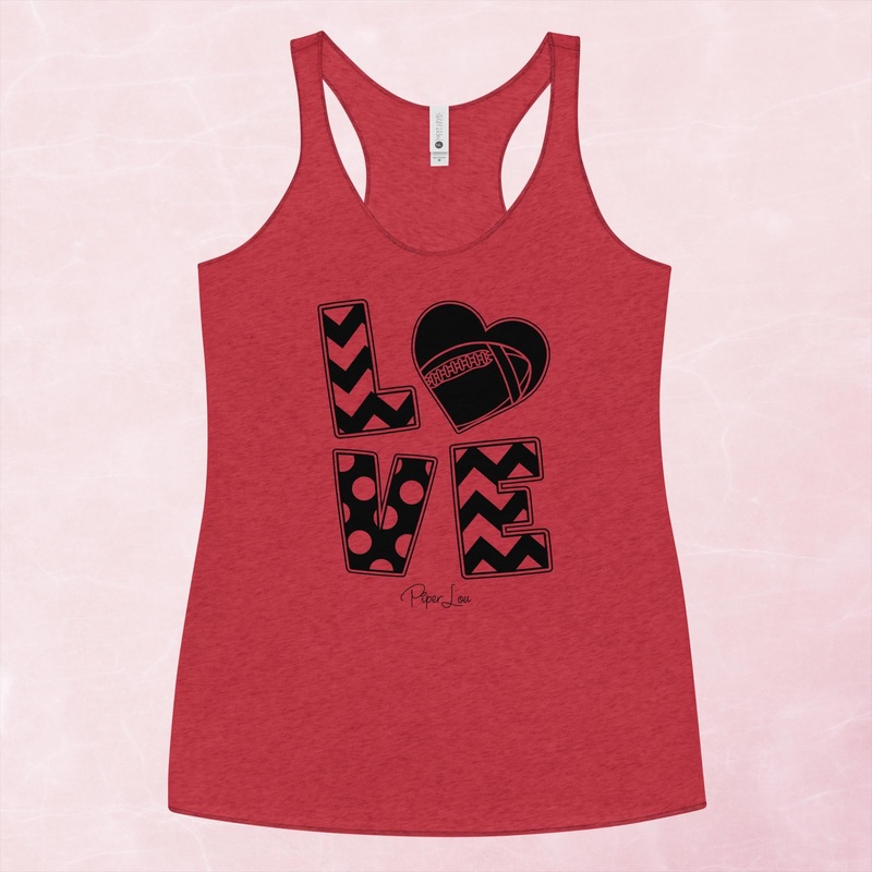 Football Love Polka Dots Graphic Tank Top
