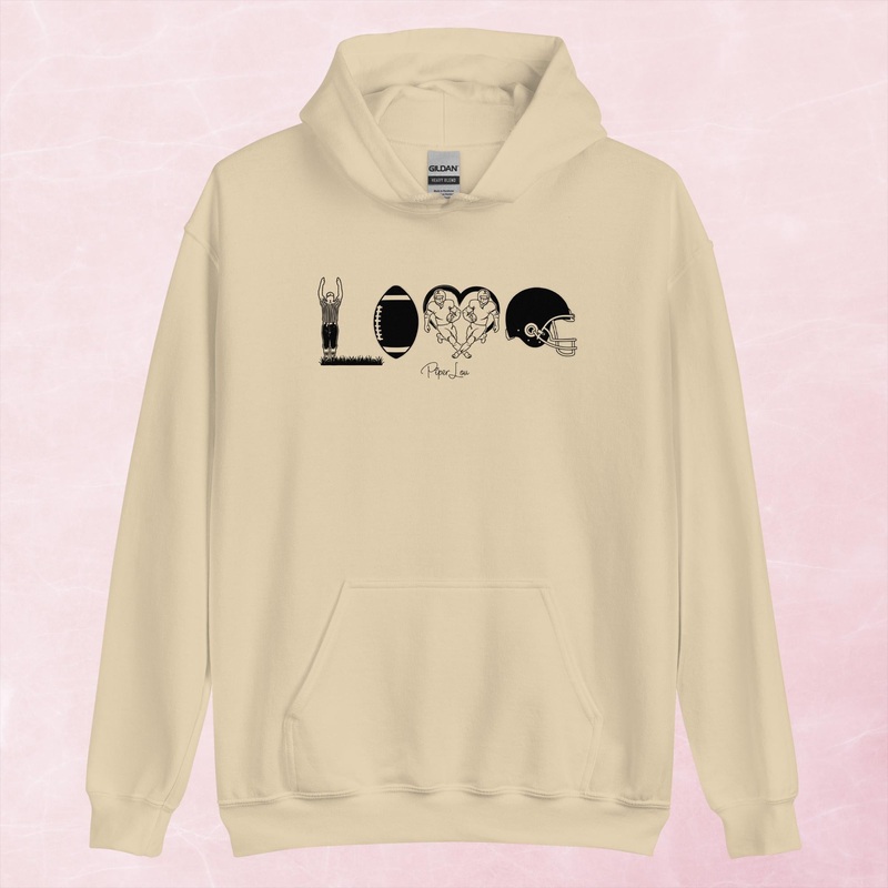 Football Mom Love Graphic Hoodie
