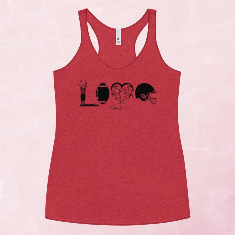 Football Mom Love Graphic Tank Top