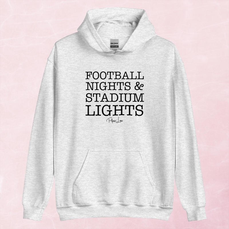 Football Nights Stadium Lights Graphic Hoodie