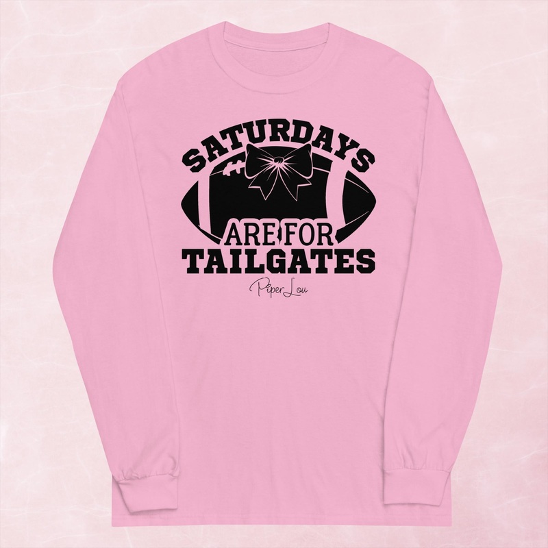 Saturdays Are For Tailgates Graphic Long Sleeve Tee