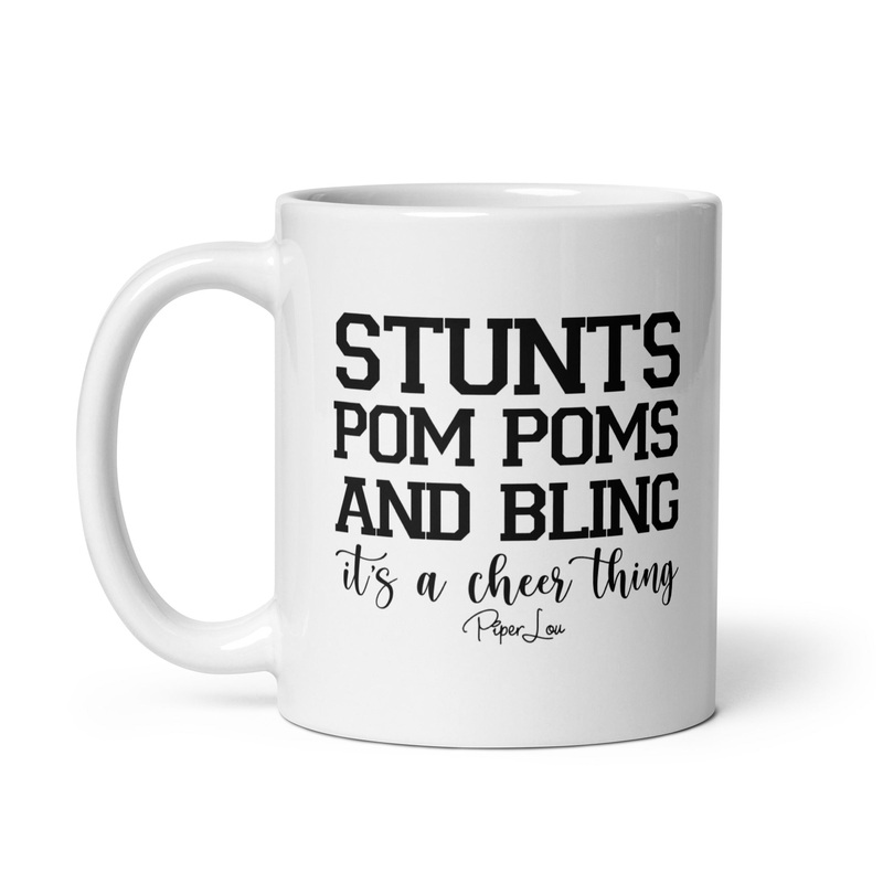 Stunts Pom Poms Bling Ceramic Coffee Mug