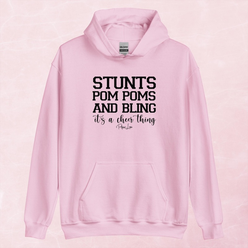 Stunts Pom Poms Bling Graphic Hoodie