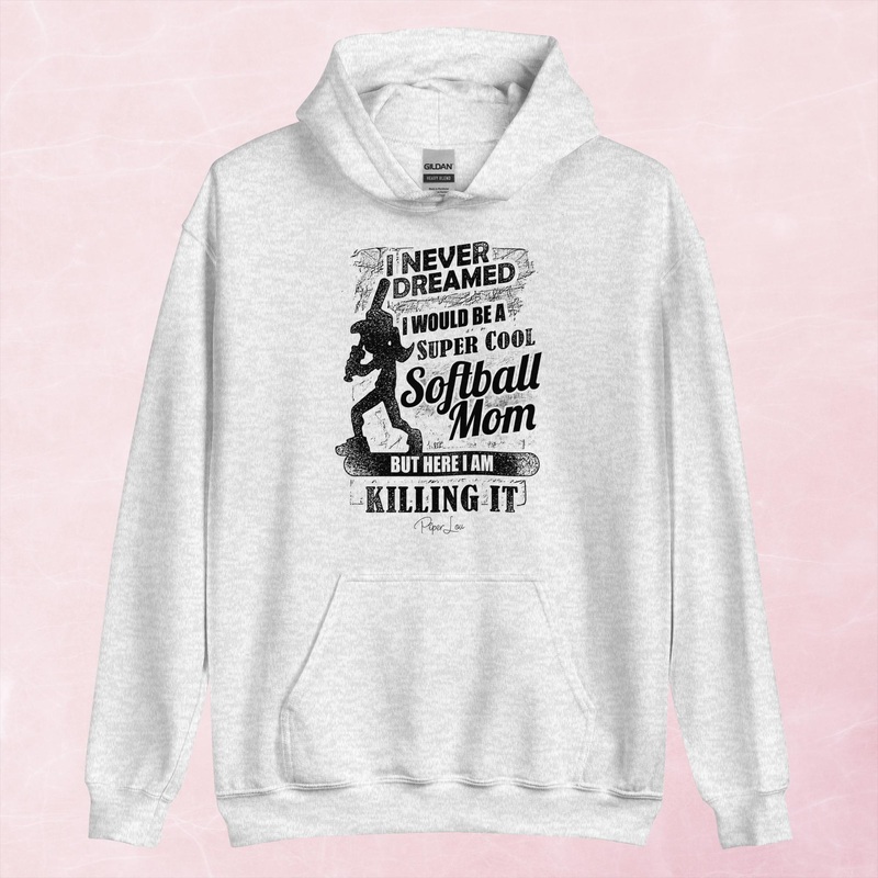 Super Cool Softball Mom Graphic Hoodie