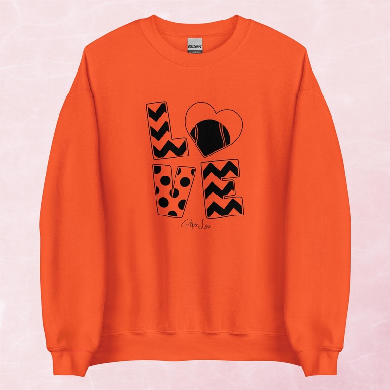 Tennis Love Cute Graphic Crewneck Sweatshirt
