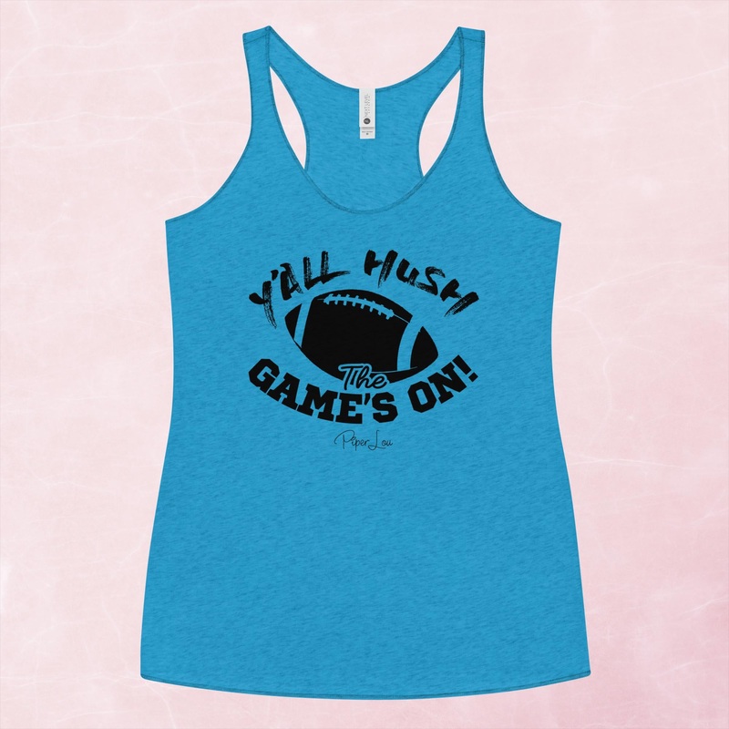 Y’all Hush The Game Is On Graphic Tank Top