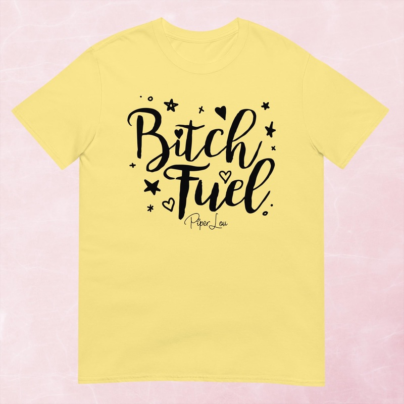 Bitch Fuel Graphic Tee|Heather Red|Tropical Blue|Sand|Light Blue|Sport Grey|Cornsilk|White|S|M|L|XL|2XL|3XL