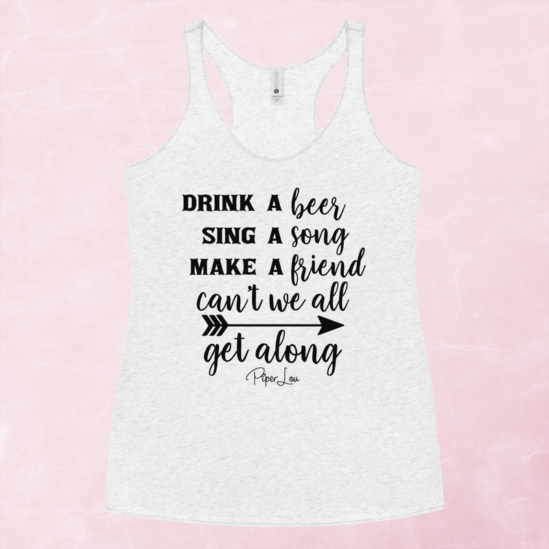Drink A Beer Sing A Song Graphic Tank Top