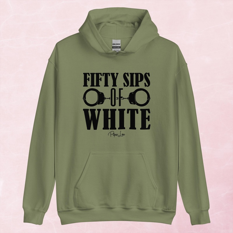 Fifty Sips Of White Graphic Hoodie