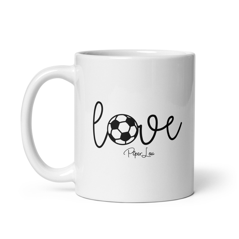 Love Soccer Ceramic Coffee Mug