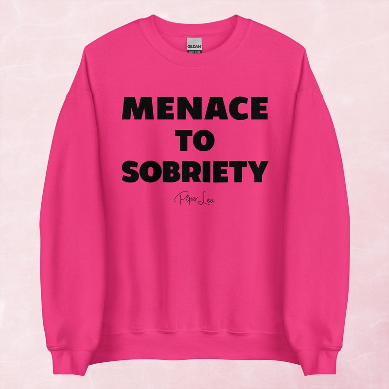 Menace To Sobriety Graphic Crewneck Sweatshirt
