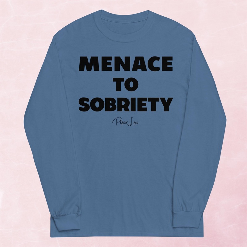 Menace To Sobriety Graphic Long Sleeve Tee