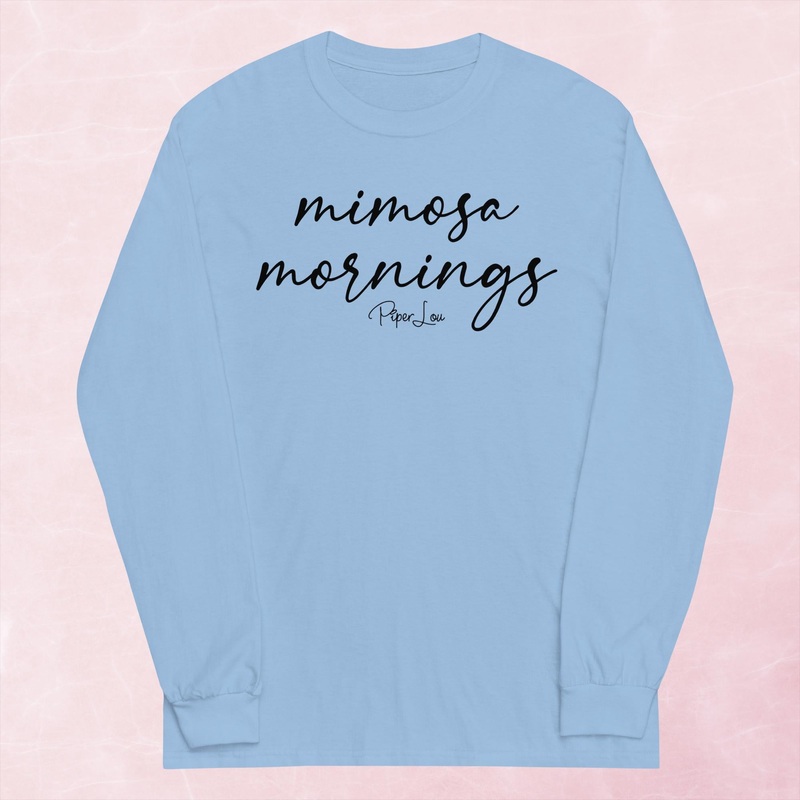 Mimosa Mornings Graphic Long Sleeve Tee