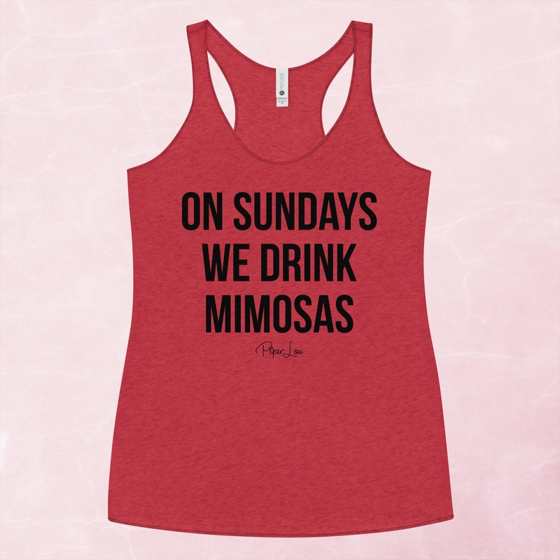 On Sundays We Drink Mimosas Graphic Tank Top