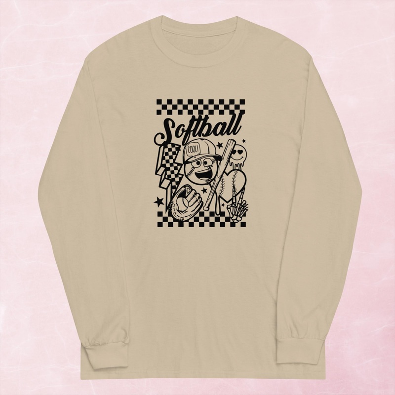 Softball Graphic Long Sleeve Tee