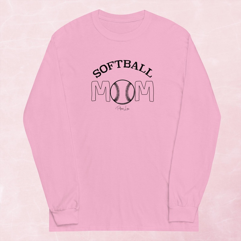Softball Mom Graphic Long Sleeve Tee