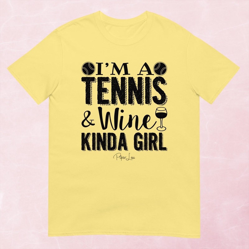 Tennis And Wine Kinda Girl Graphic Tee