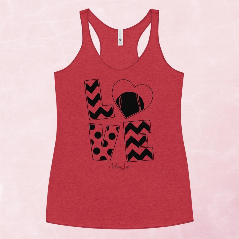 Tennis Love Cute Graphic Tank Top